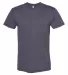 BB401W 50/50 T-Shirt HEATHER NAVY front view