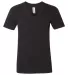 2456W Fine Jersey V-Neck T-Shirt BLACK front view