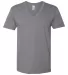 2456W Fine Jersey V-Neck T-Shirt SLATE front view