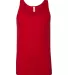 BB408W Poly/Cotton Tank RED front view