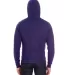 F497W Unisex Flex Fleece Zip Hoodie Imperial Purple back view