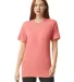 TR401W Triblend Track T-Shirt in Tri-coral front view