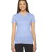 2102W Women's Fine Jersey T-Shirt in Baby blue front view