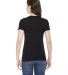 BB301W Ladies' Poly-Cotton Short-Sleeve Crewneck in Black back view