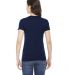 BB301W Ladies' Poly-Cotton Short-Sleeve Crewneck in Navy back view
