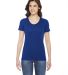 BB301W Ladies' Poly-Cotton Short-Sleeve Crewneck in Lapis front view