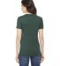 BB301W Ladies' Poly-Cotton Short-Sleeve Crewneck in Heather forest back view