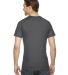 American Apparel 2001 Fine Jersey T-Shirt in Asphalt back view