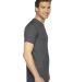 American Apparel 2001 Fine Jersey T-Shirt in Asphalt side view