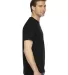 American Apparel 2001W Fine Jersey T-Shirt Black side view
