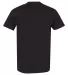 2406W Unisex Fine Jersey Pocket Short-Sleeve T-Shi BLACK back view