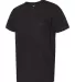 2406W Unisex Fine Jersey Pocket Short-Sleeve T-Shi BLACK side view