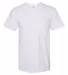 2406W Unisex Fine Jersey Pocket Short-Sleeve T-Shi WHITE front view
