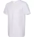 2406W Unisex Fine Jersey Pocket Short-Sleeve T-Shi WHITE side view