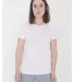 American Apparel 23215OW Ladies' Organic Fine Jers WHITE front view