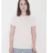 American Apparel 23215OW Ladies' Organic Fine Jers ORGANIC NATURAL front view