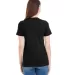 American Apparel 23215OW Ladies' Organic Fine Jers BLACK back view