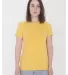American Apparel 23215OW Ladies' Organic Fine Jers POLLEN front view