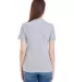 2356W Ladies' Fine Jersey Short Sleeve Classic V-N HEATHER GREY back view