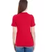 2356W Ladies' Fine Jersey Short Sleeve Classic V-N RED back view