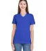 2356W Ladies' Fine Jersey Short Sleeve Classic V-N LAPIS front view