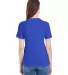 2356W Ladies' Fine Jersey Short Sleeve Classic V-N LAPIS back view