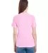 2356W Ladies' Fine Jersey Short Sleeve Classic V-N PINK back view