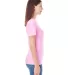 2356W Ladies' Fine Jersey Short Sleeve Classic V-N PINK side view