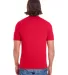 24321W Unisex Fine Jersey Short Sleeve Classic V-N Red back view