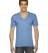 TR461W Unisex Triblend Short-Sleeve V-Neck ATHLETIC BLUE front view