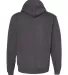 F498W Unisex Flex Fleece Drop Shoulder Pullover Ho DK HEATHER GREY back view