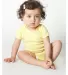 4001W Infant Baby Rib One Piece Lemon front view
