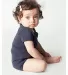 4001W Infant Baby Rib One Piece Navy front view