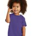 Port & Company CAR54T Toddler Core Cotton Tee in Purple front view