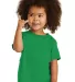 Port & Company CAR54T Toddler Core Cotton Tee Clover Green front view
