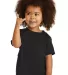 Port & Company CAR54T Toddler Core Cotton Tee Jet Black front view
