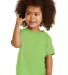 Port & Company CAR54T Toddler Core Cotton Tee Lime front view