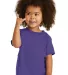 Port & Company CAR54T Toddler Core Cotton Tee Purple front view