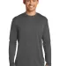 244 PC380LS Port & Company  Long Sleeve Performanc Charcoal front view