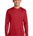 244 PC380LS Port & Company  Long Sleeve Performanc Red front view