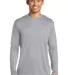 244 PC380LS Port & Company  Long Sleeve Performanc Silver front view