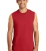 244 PC54SL Port & Company  Core Cotton Sleeveless  Red front view