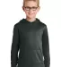 244 PC590YH Port & CompanyYouth Performance Fleece Jet Black front view