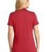 242 LK111 Port Authority Ladies Dry Zone UV Micro- in Rich red/dp bk back view