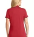 242 LK111 Port Authority Ladies Dry Zone UV Micro- Rich Red/Dp Bk back view