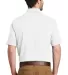 242 K164 Port Authority SuperPro Knit Polo White back view