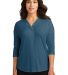242 LK5433 Port Authority Ladies Concept 3/4-Sleev in Dusty blue front view