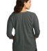 242 LK5433 Port Authority Ladies Concept 3/4-Sleev in Grey smoke back view