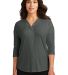 242 LK5433 Port Authority Ladies Concept 3/4-Sleev in Grey smoke front view