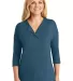 242 LK5433 Port Authority Ladies Concept 3/4-Sleev Dusty Blue front view
